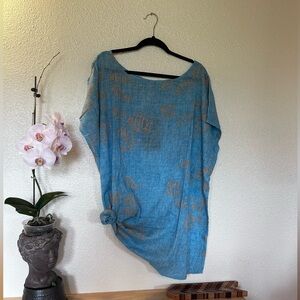 Kealopiko All Aloha Ehukai Manini one size aqua